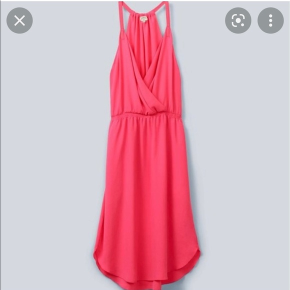 Aritzia crepe hot pink dress - Picture 1 of 4